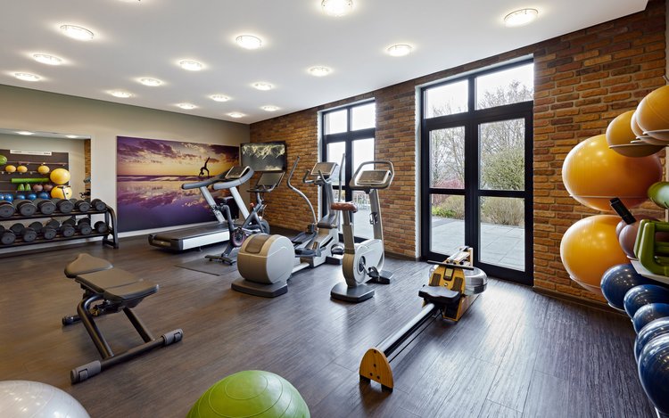 Der Fitnessraum im Golf & Sporthotel Wiesensee