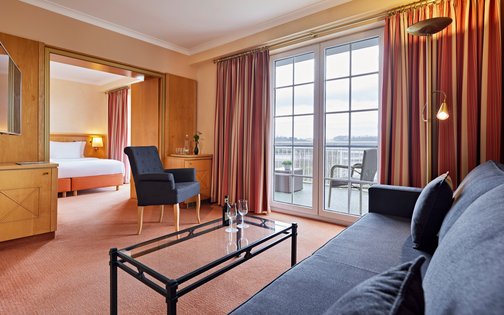 Suite mit einem Schlafzimmer und Balkon